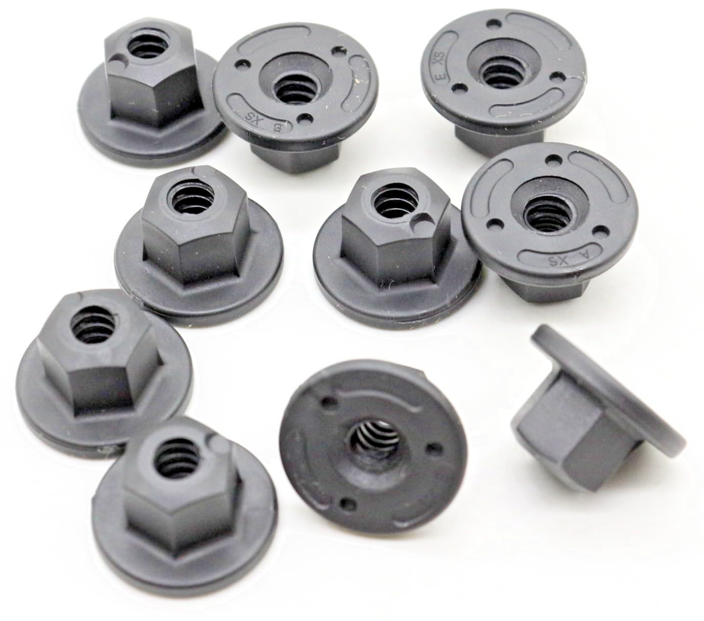 BMW Plastic Hex Nut Coarse Thread Fixing of Bodywork Trim Clip Panels Pack 10 Pc10