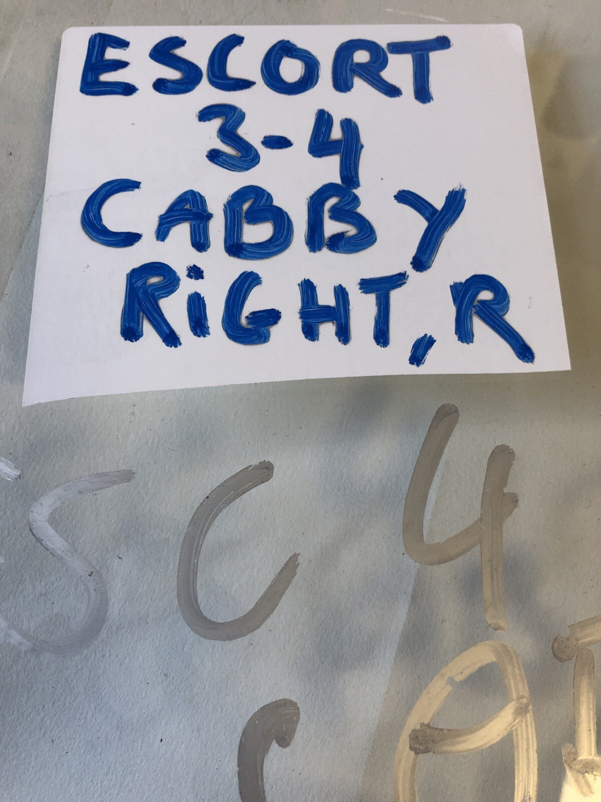 Ford Escort Cabriolet Mk4 Right Rear Side Window Glass2