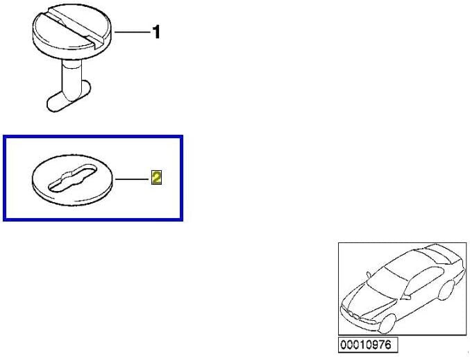 MINI Floor Mat Carpet Twist Clips x5 Compatible with R50,R52,R53 2001-084
