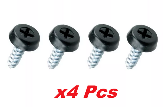 Number Plate Fixing Screws Kit Plastic Cap Moulded Weather resistant Head. Qty 40