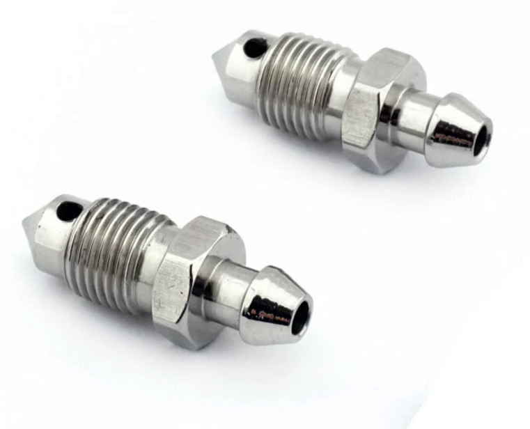 Porsche Cayman Brembo Brake Caliper Bleed Screw M10x1 10mm, Twin Pack with caps.12