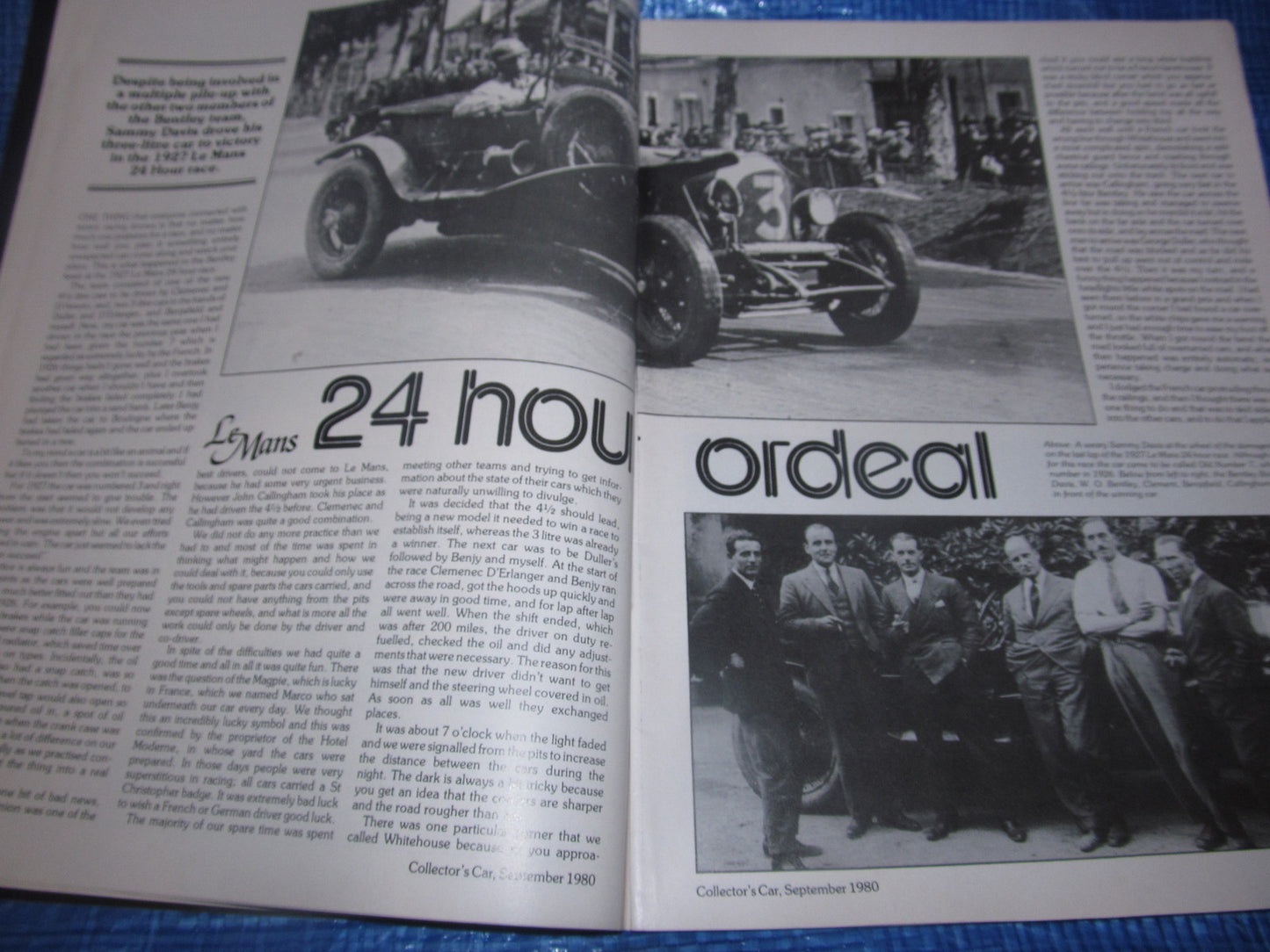 1980 SEPTEMBER COLLECTORS CAR MAGAZINE / MGA AUSTIN 7 TR4 MORRIS MINOR #bk13