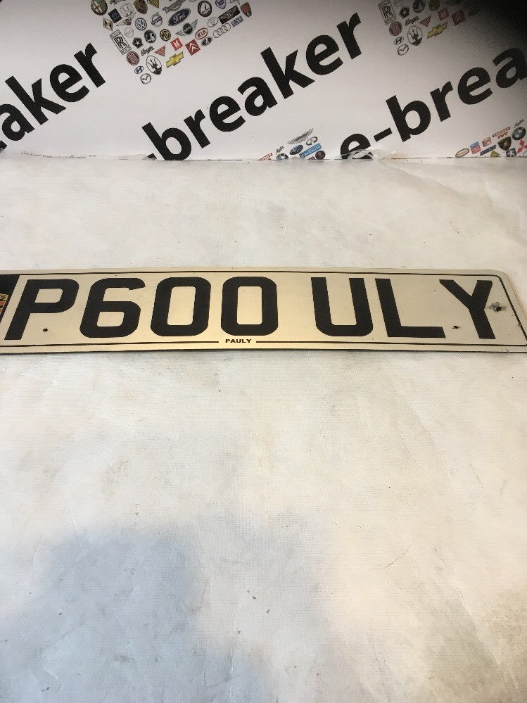 Paul Pauly P600ULY Private Number Registration Plate Number2