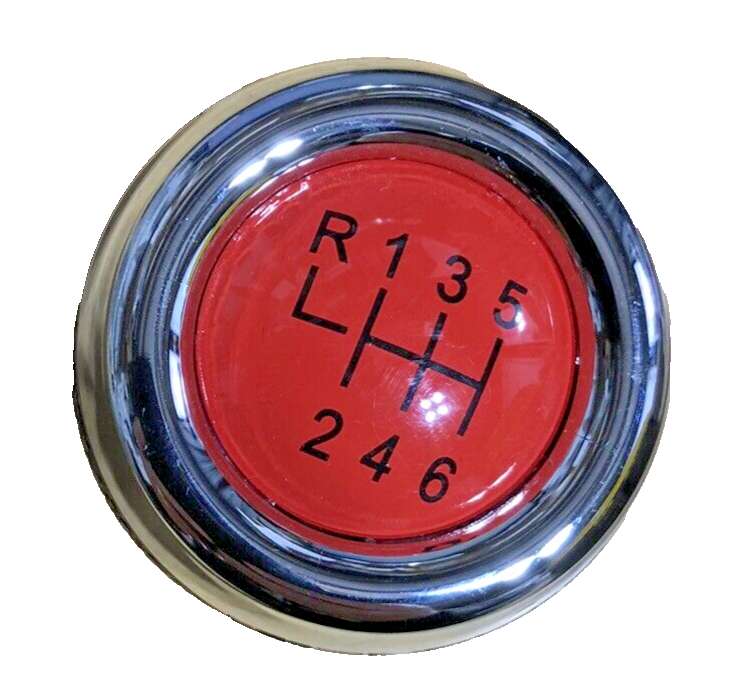 MINI 6 Speed Gear Shift Knob Soft Leather Red Shift Pattern R55 R56 R57 R58 R6015