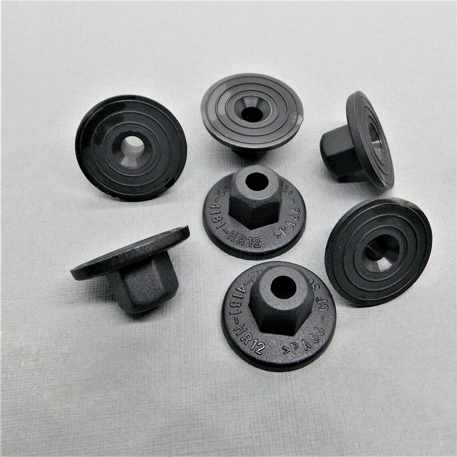 10mm Head Unthreaded Nut | Double Trim Fastener Plastic Mounting Pack of 10 Pcs.5