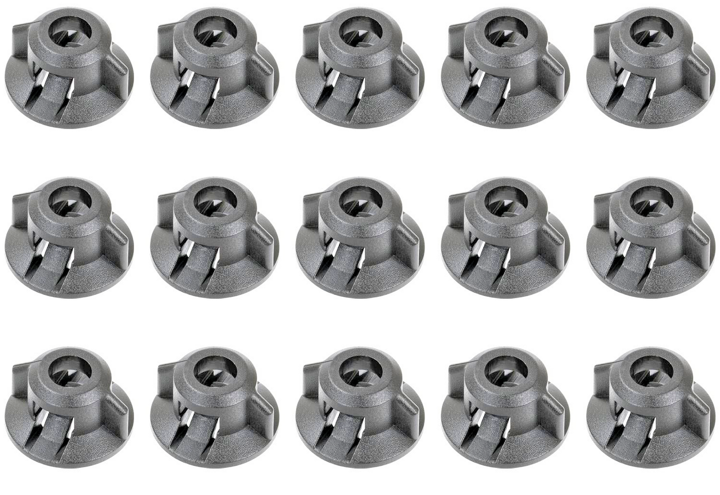 LEXUS Wheel Arch Liner Fixing Clip Plastic Wing Nut Black Prius Rav 4 C-HR 15 pc6