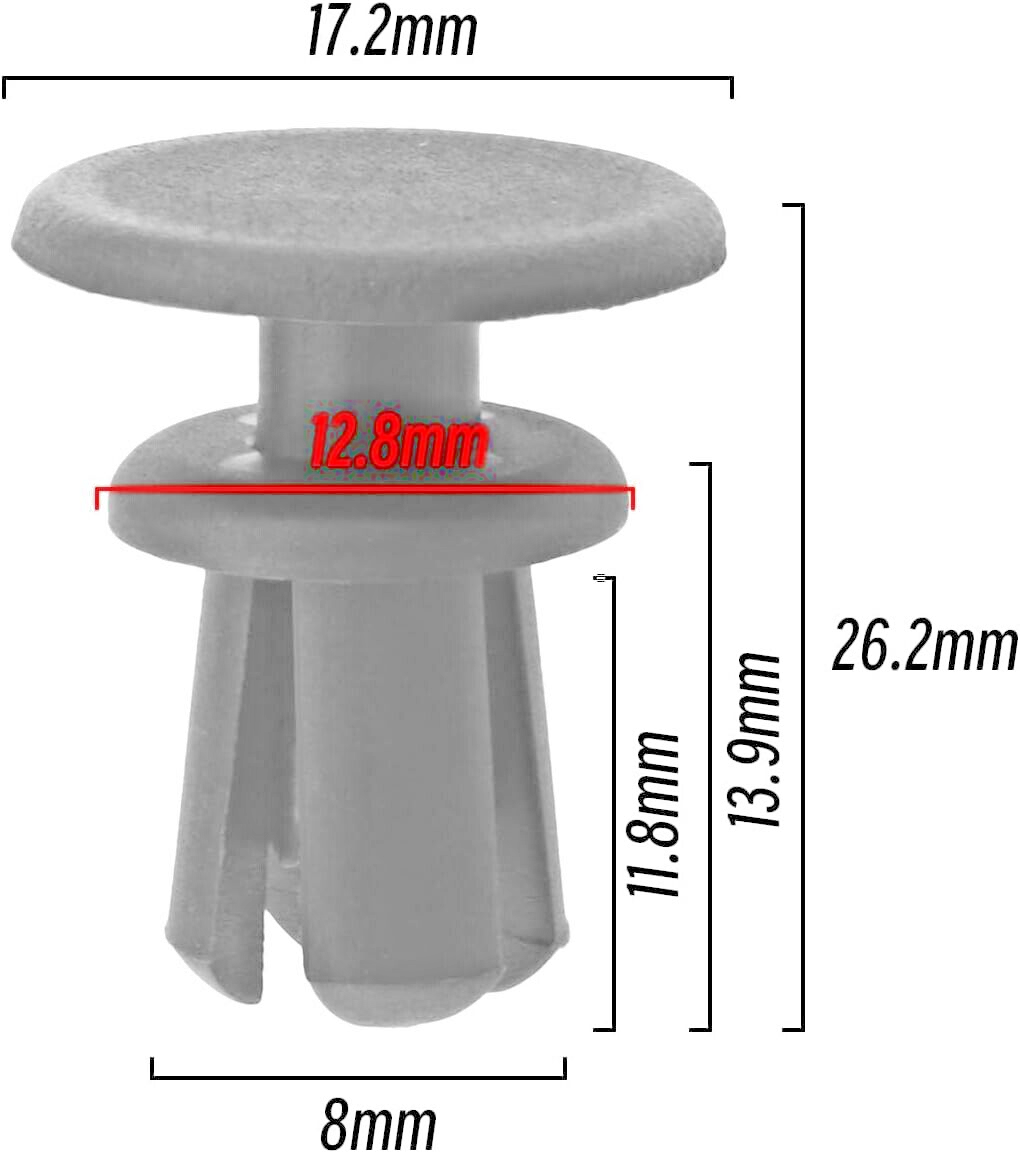 BMW Trim Clips Push Fit Interior Fastener 51498166702 1 2 3 4 5 6 7 X Series x151