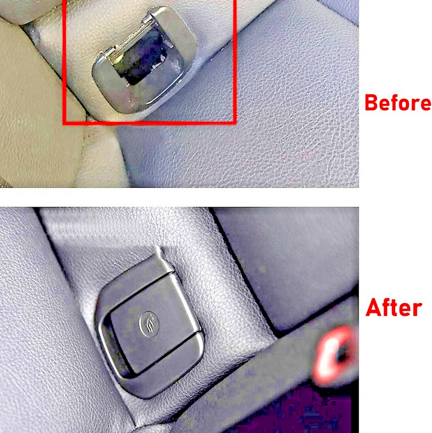 BMW Rear Childs Seat Fitting ISOFIX Trim Cover Flap in Black OE 17949110 731968616