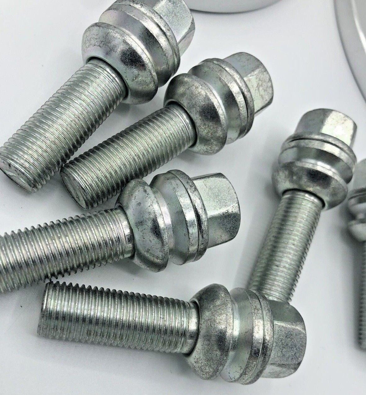 Porsche Wheel Spacers 12mm + Extended OE Bolts Set Of 2 in Silver 5x130 PSR9Line12