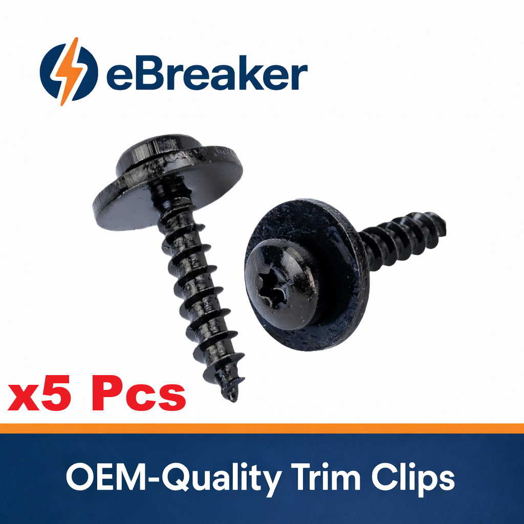 Car Trim Panel Screw M5 T20 Coarse Thread - Self Tapping Screw Bolt & Washer x5.23