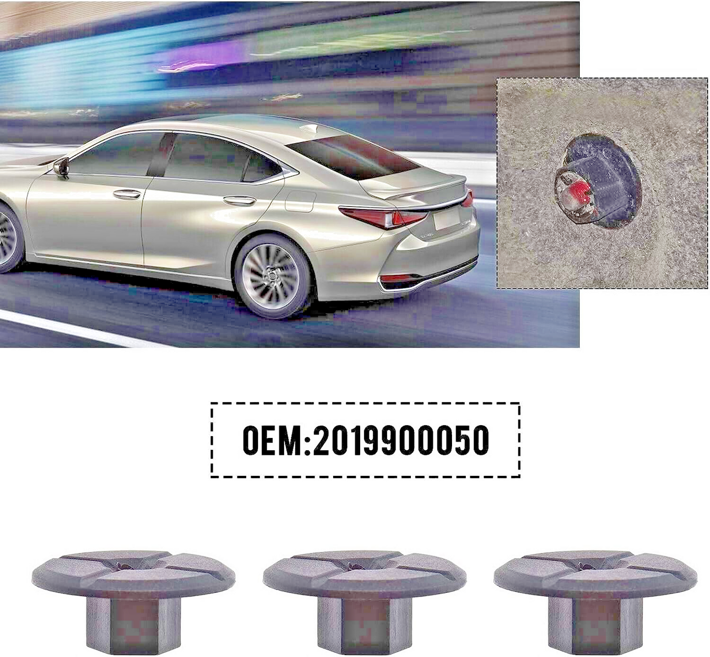 Wheel Arch Lining Mudguard Trim Fixing Nut A2109900050 Mercedes-Benz x10 R-CLASS5