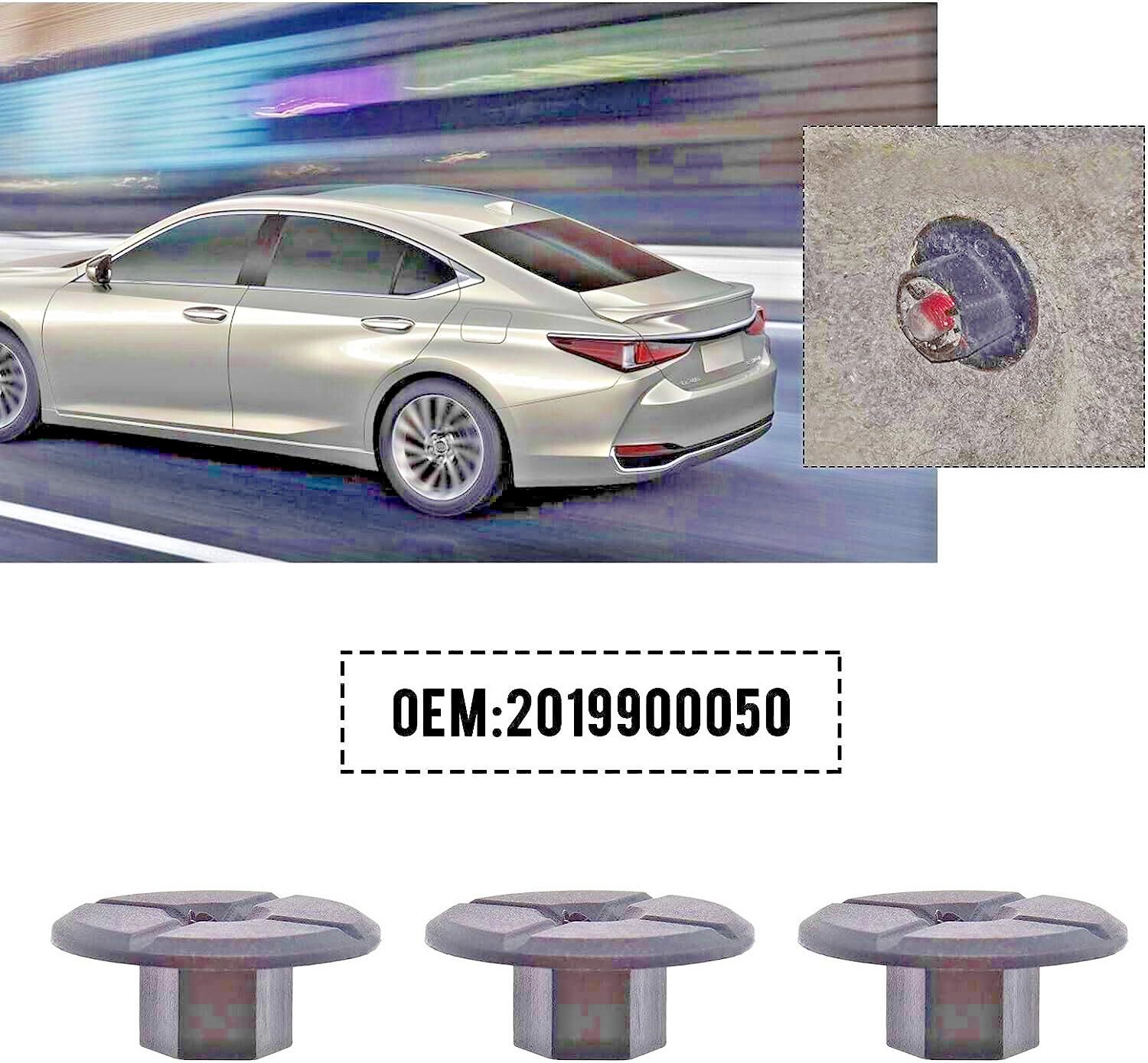 Wheel Arch Lining Mudguard Trim Fixing Nut A2109900050 Mercedes-Benz x10 R-CLASS5