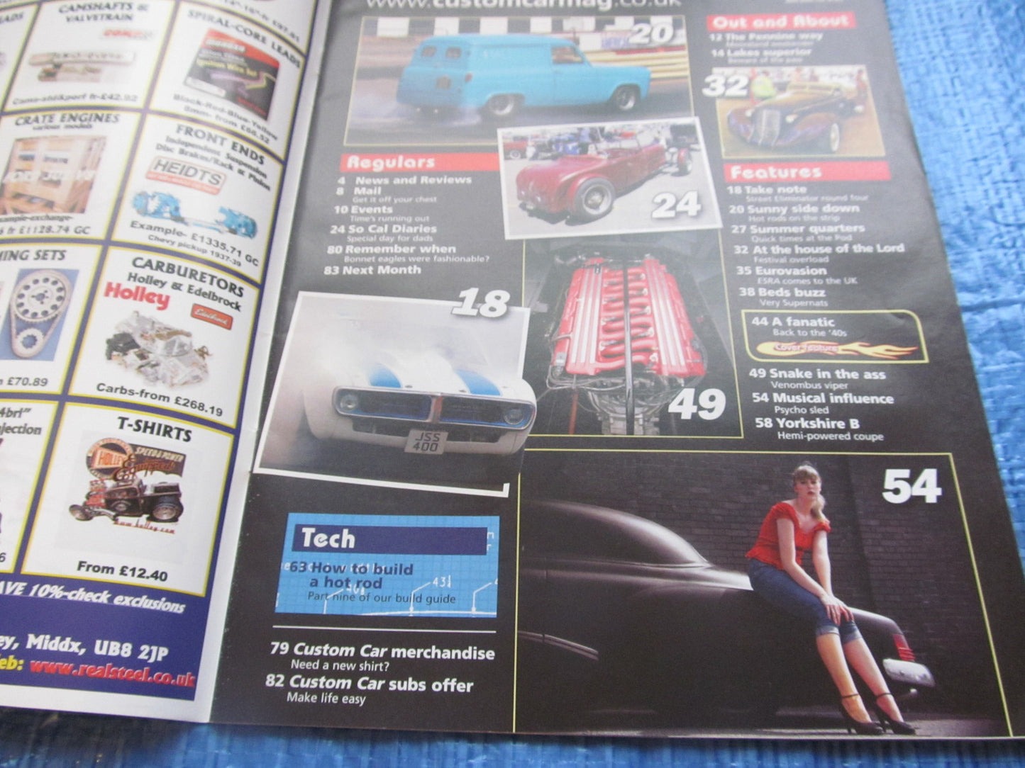 CUSTOM CAR MAGAZINE SEPTEMBER 2010 / HEMI COUPE V8 MODEL A FORD DEADSLED   #bk11