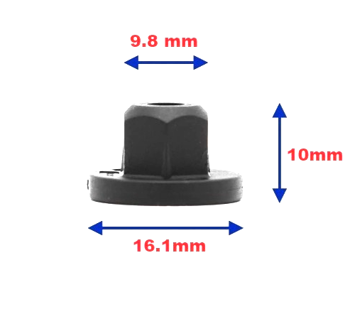 Land Rover Wheel Arch Liner Plastic Trim Fastener Hex Nut M6 RYH500780 - 20 Pcs.1