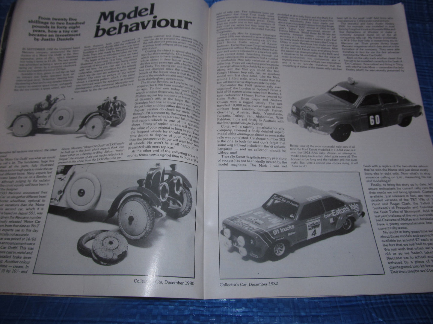 1980 DECEMBER COLLECTORS CAR MAGAZINE / BUGATTI MERCEDES PORSCHE JAGUAR C D #bk111