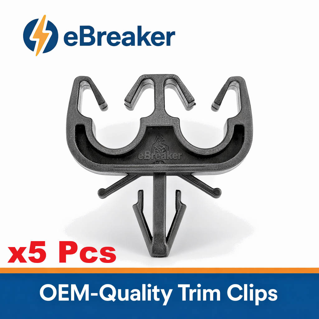 Universal Twin Pipe Clip - Holds Brake Fuel Lines & Electric Wiriing to 7mm -X 50