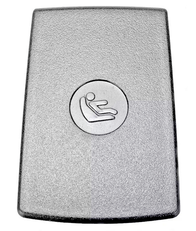 BMW Rear Childs Seat Fitting ISOFIX Trim Cover Flap in Black OE 17949110 73196862