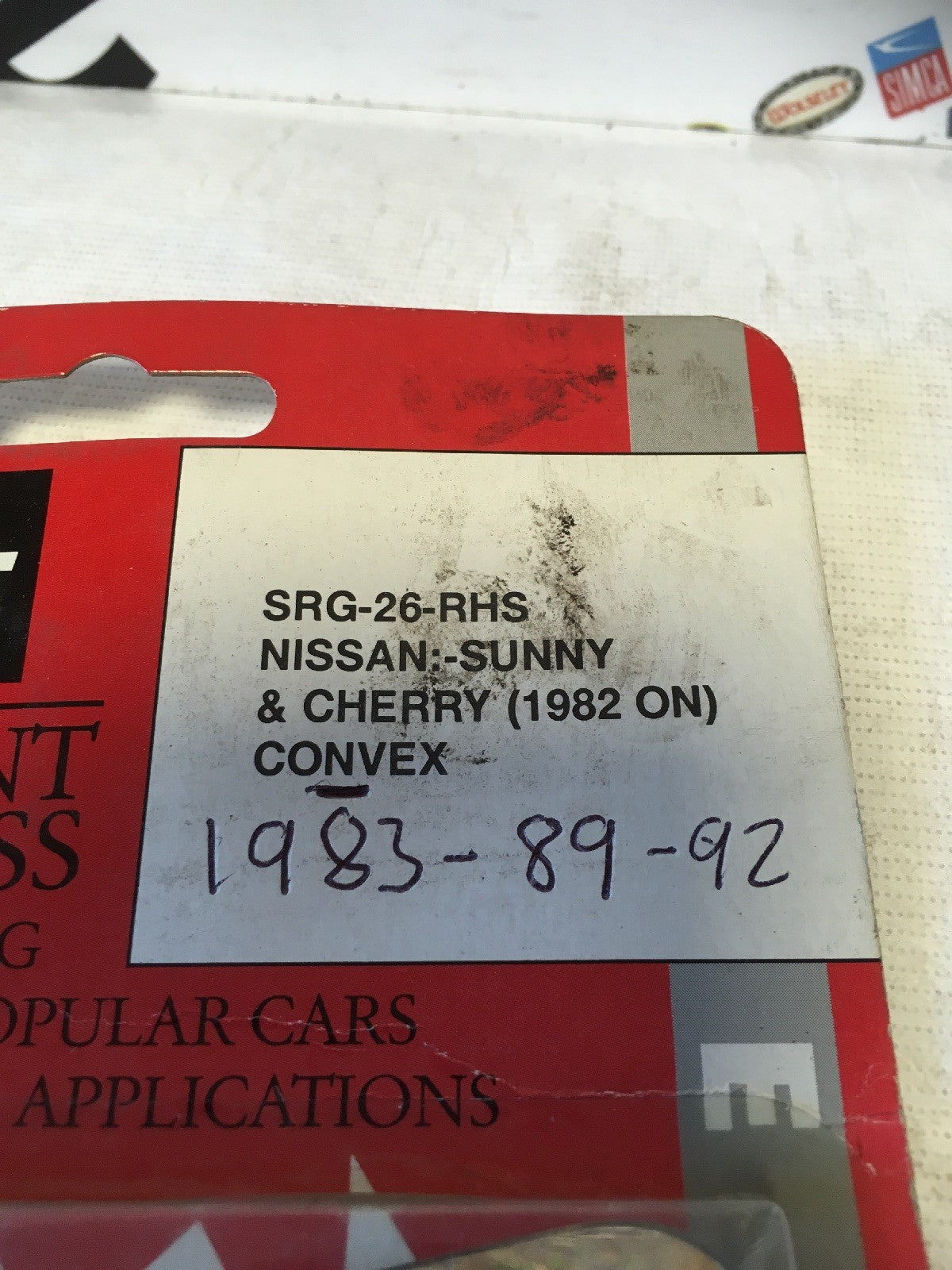 Nissan Sunny Cherry 83-89 Right Side Replacement Door Wing Mirror glass1