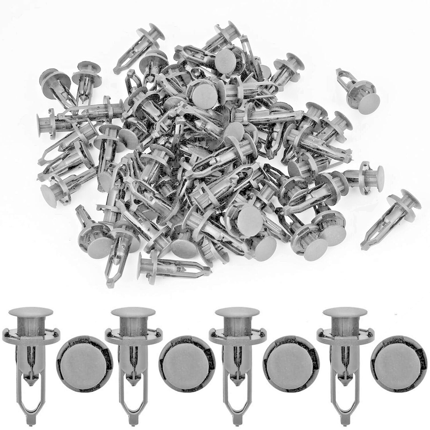 9mm Plastic Bumper & Trim Panel Rivet Clips For Toyota Peugeot Citroen 10 pcs10