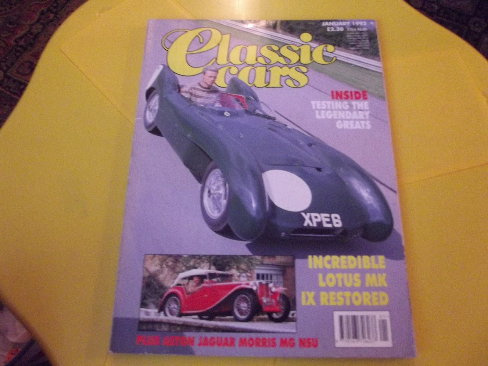 CLASSIC CARS MAGAZINE JANUARY 1993 #c30