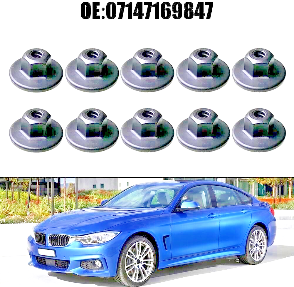 5x BMW MINI 10mm Hex Head Plastic Threaded Nut 7169847 0714716984716
