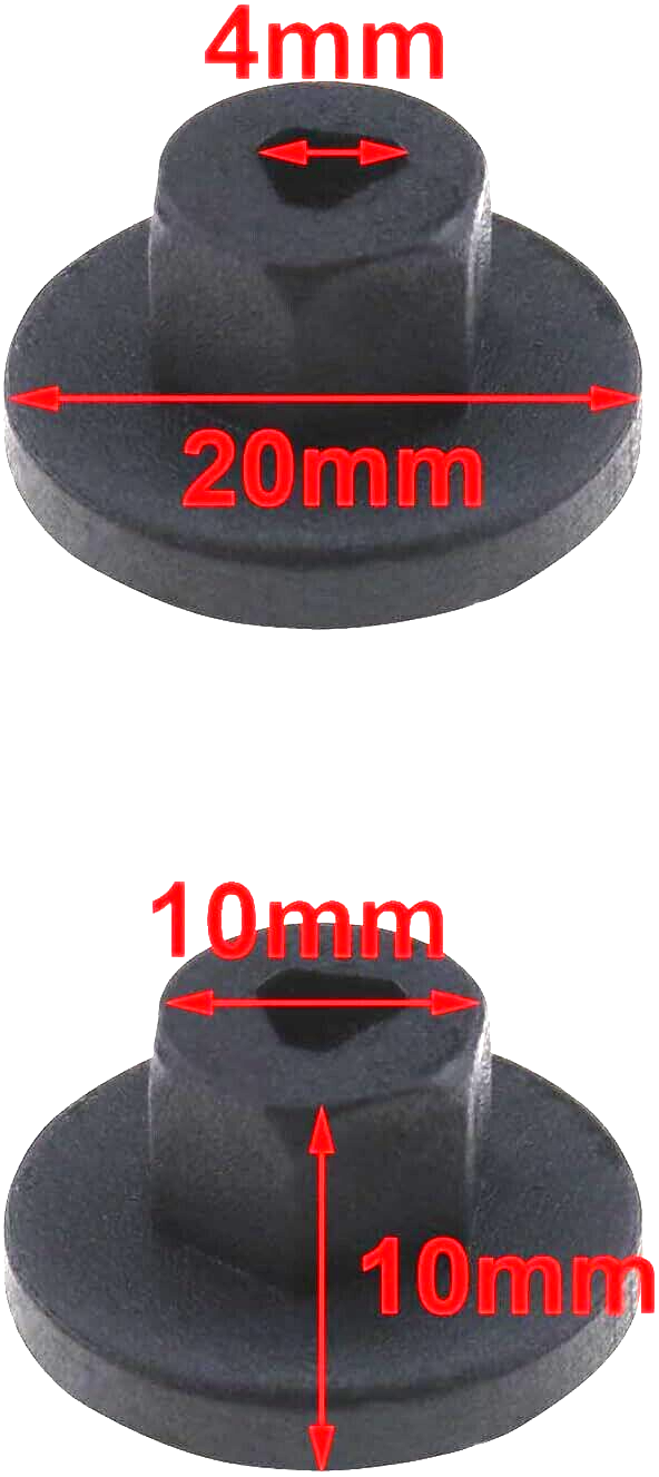 VW UNTHREADED PLASTIC NUTS ENGINE COVER UNDERTRAY SPLASH GUARDS 8E0825265C 20pcs15