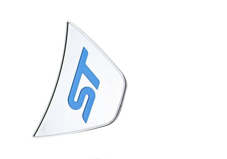 Ford Fiesta ST MK7 MK7.5 Chrome Steering Wheel Badge Trim Blue ST3