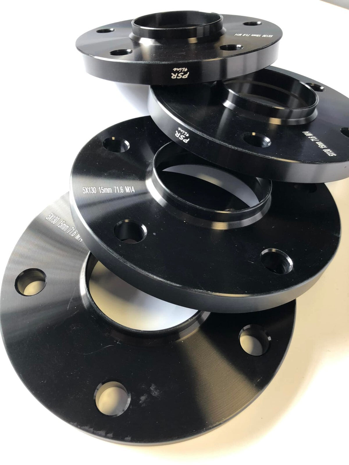 Porsche Wheel Spacers 15mm Set Of 4 in Black 5x130 PSR9Line6