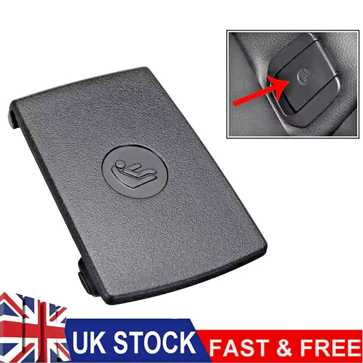 BMW Rear Seat ISOFIX Cover Black 17949110 7319686 For 1 2 3 X1 Series8