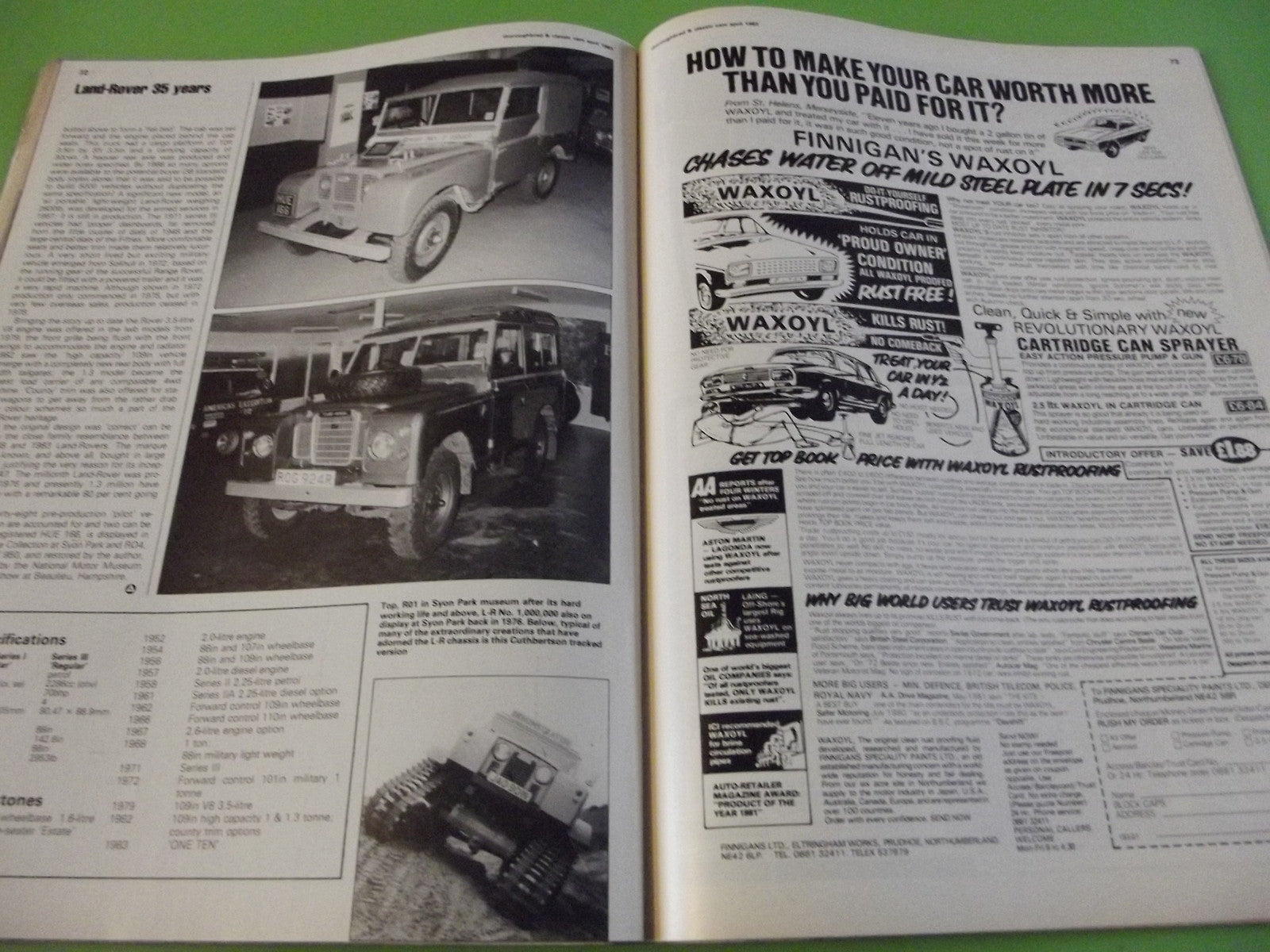 THOROUGHBRED AND CLASSIC CARS MAGAZINE AUGUST 1983 #C45