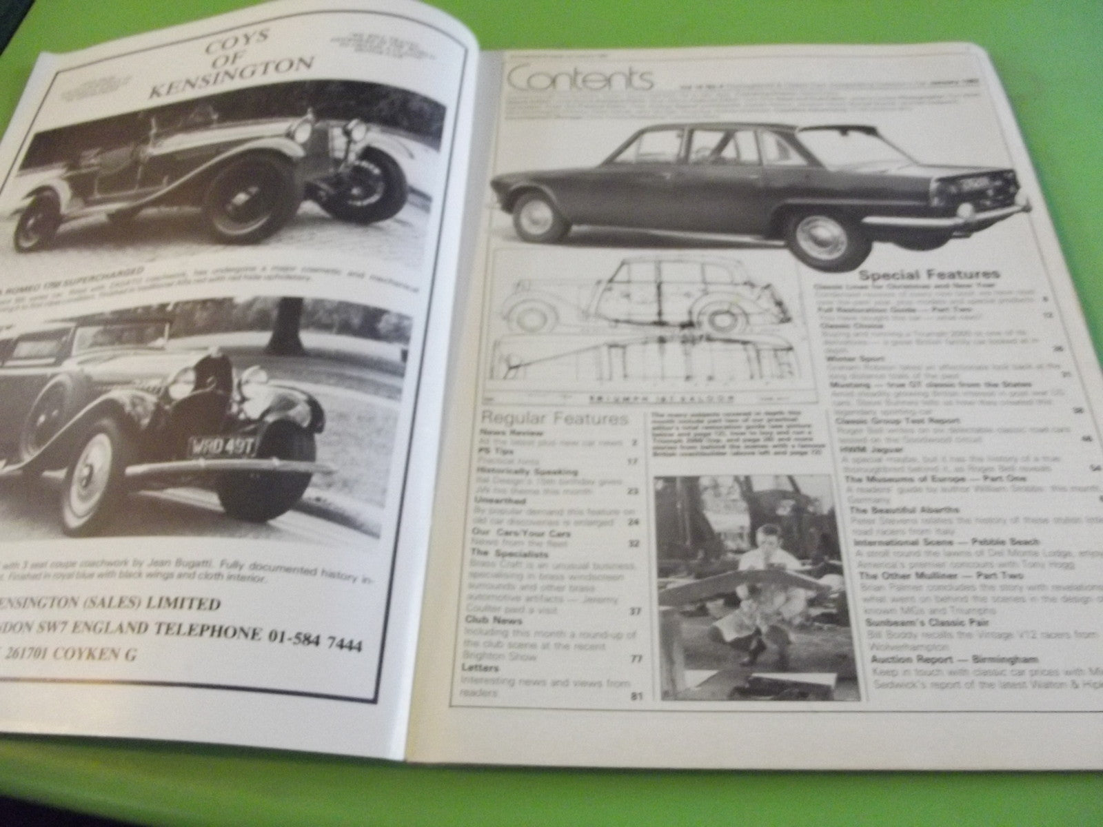 THOROUGHBRED AND CLASSIC CARS MAGAZINE JANUARY 1983 #C41