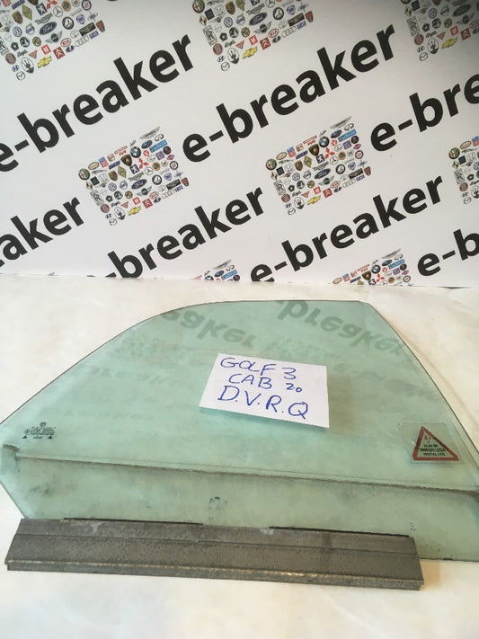 Cabriolet Window Glass Right Side Rear Quarter Light For VW GOLF MK3 Cab0