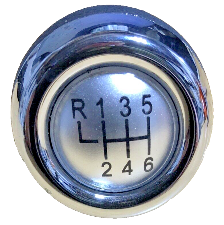 MINI 6 Speed Gear Shift Knob Soft Leather Silver Shift Pattern R55 R56 R57 R609