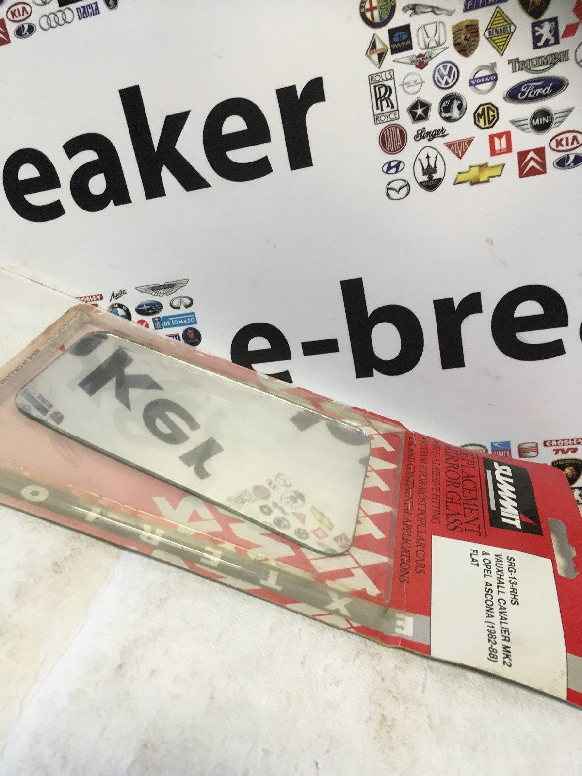 Vauxhall Cavalier Mk2 Ascona 82-88 Right Side Replacement Door Wing Mirror glass0