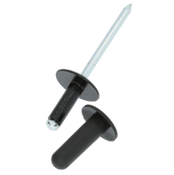 AUTOMOTIVE Bodykit & Wheel Arch Fixing Rivet Alloy with Plastic Head Pack -x 5pc3