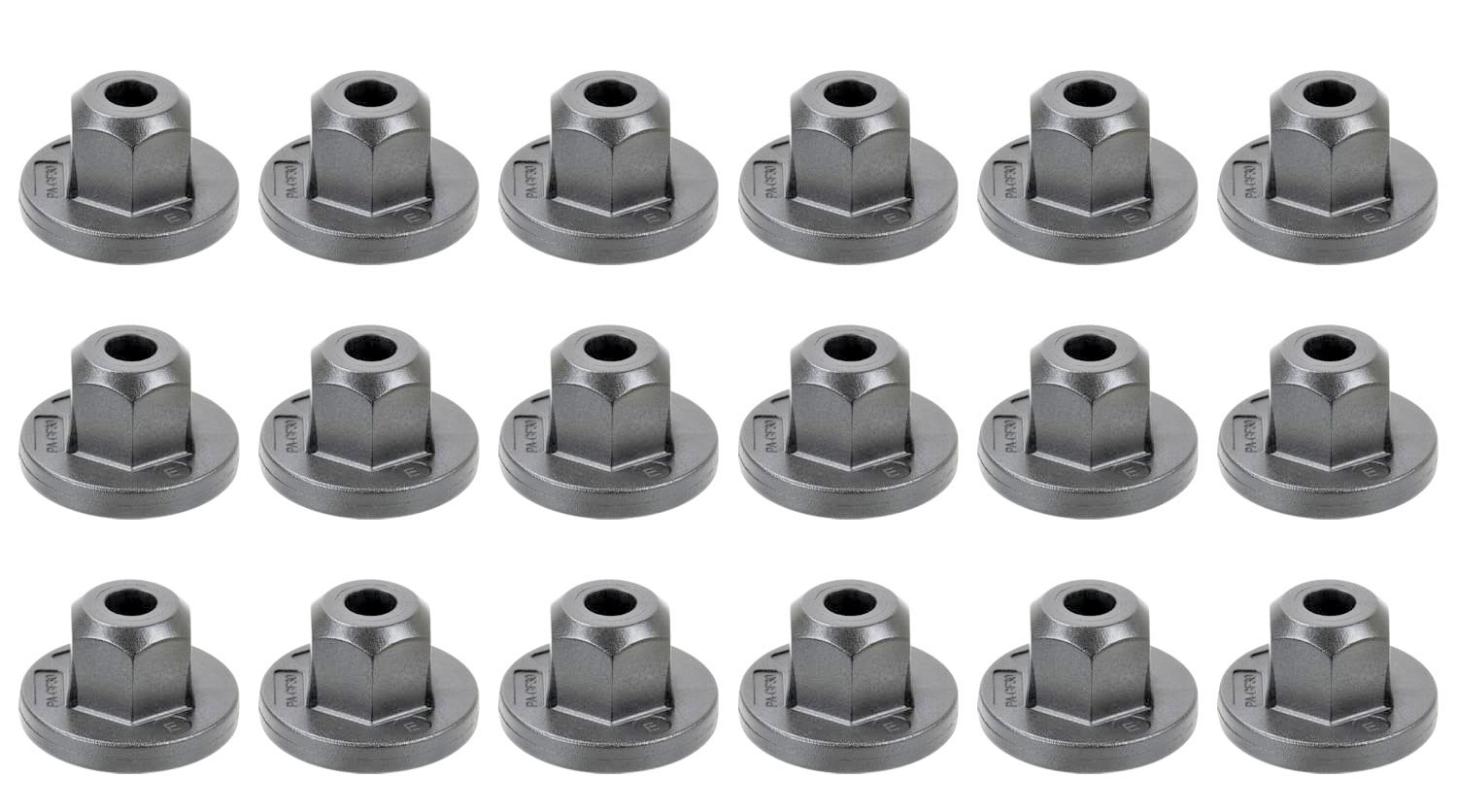 BMW Hex Head Plastic 10mm Nut Under Tray Splash Guard Trim Panel Fastener - 20Pc18