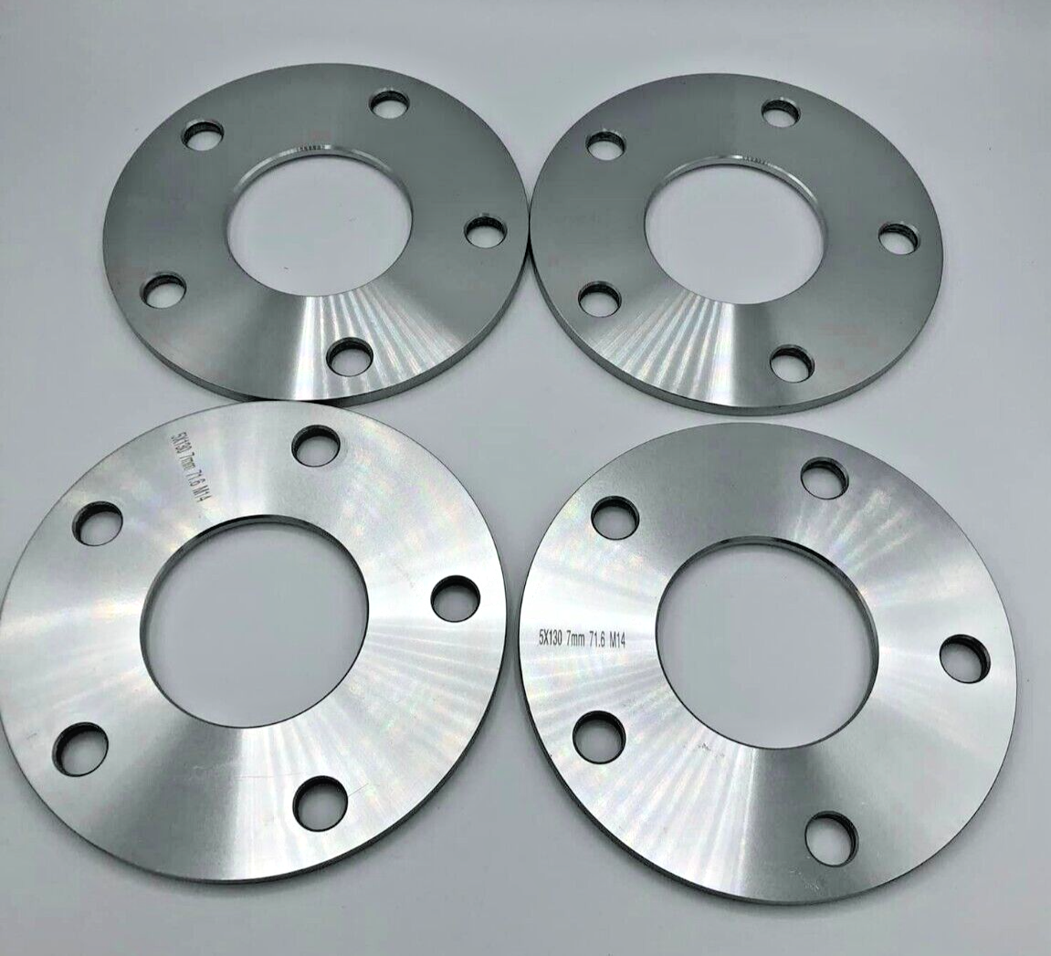 Porsche Wheel Spacers 7mm Set Of 4 in Silver 5x130 PSR9Line7