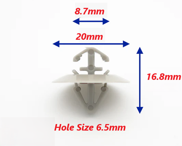 RENAULT Clips Trim Panel Fastener Side Moulding  x15 Pcs Kangoo Master Scenic1
