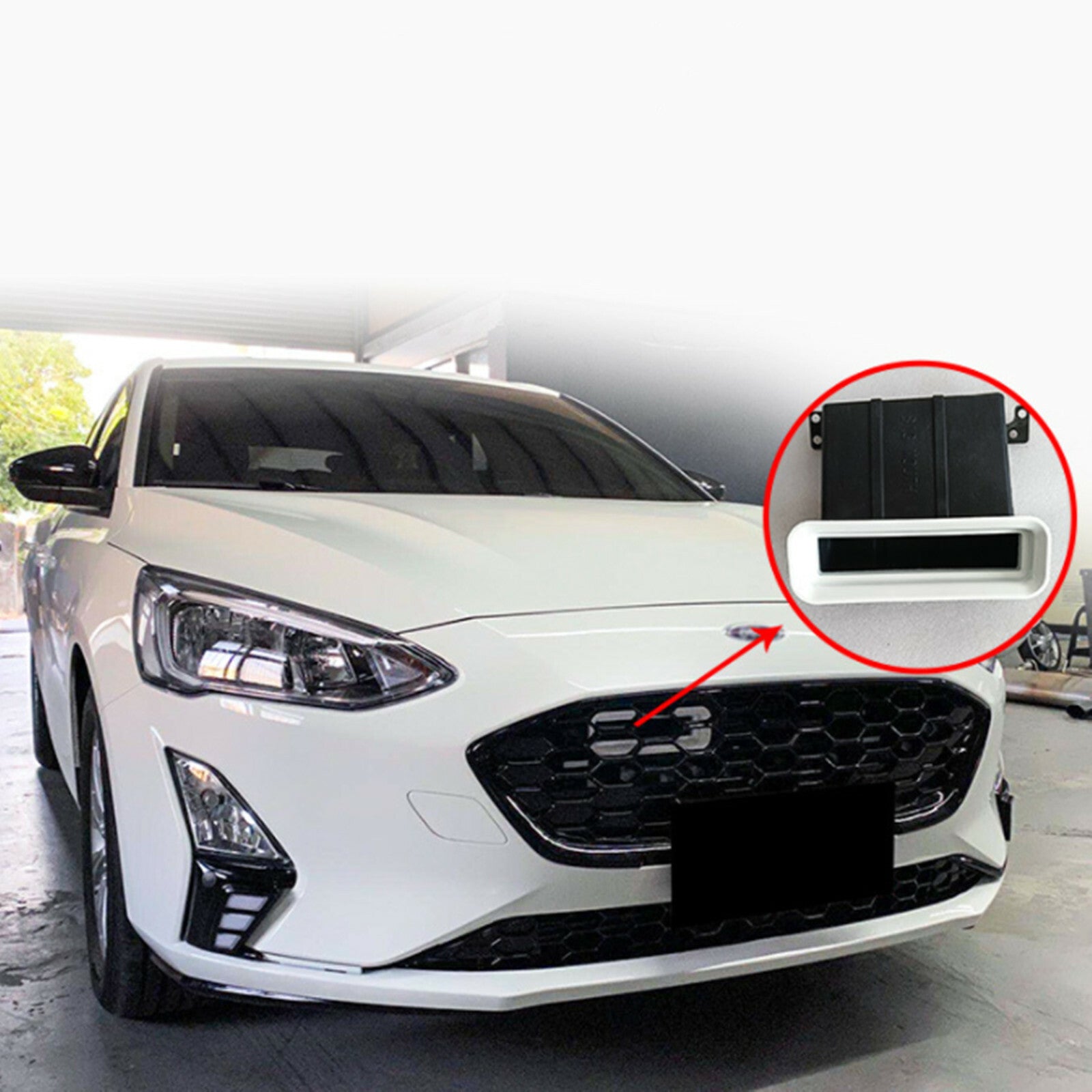 Big Mouth Ram Air Intake Fit Focus Mk3 RS / ST Turbo Models 2012-2018 WHITE4