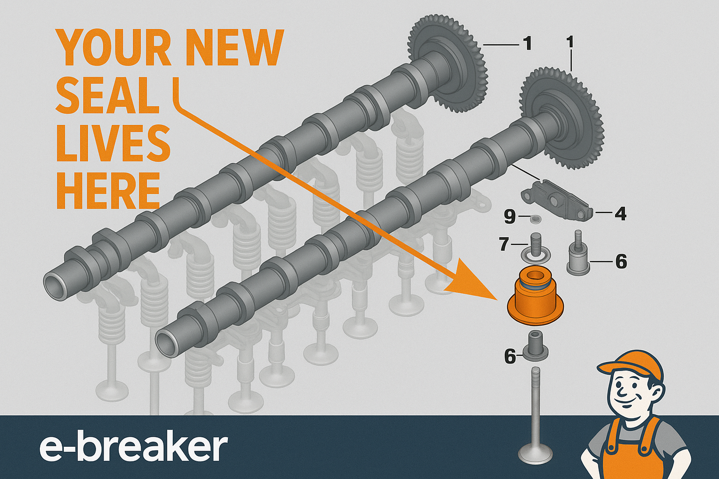 MINI Cooper D Valve Stem Seal Kit 11347807347 – N47 B47 16 Seals Stop Blue Smoke2