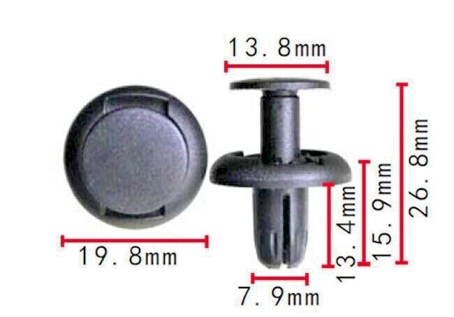MINI Trim Clips Push Fit Interior Fastener 07147401727 F56 F57 F60  x208