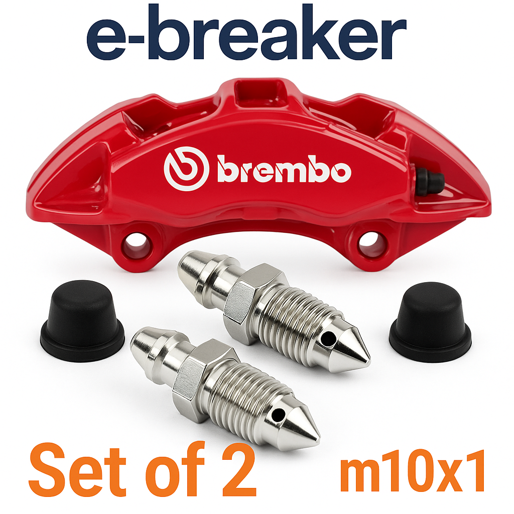 Porsche 996 997 986 987 991 Brembo Brake Caliper Bleed Screw M10x1 10mm, 2 pack0