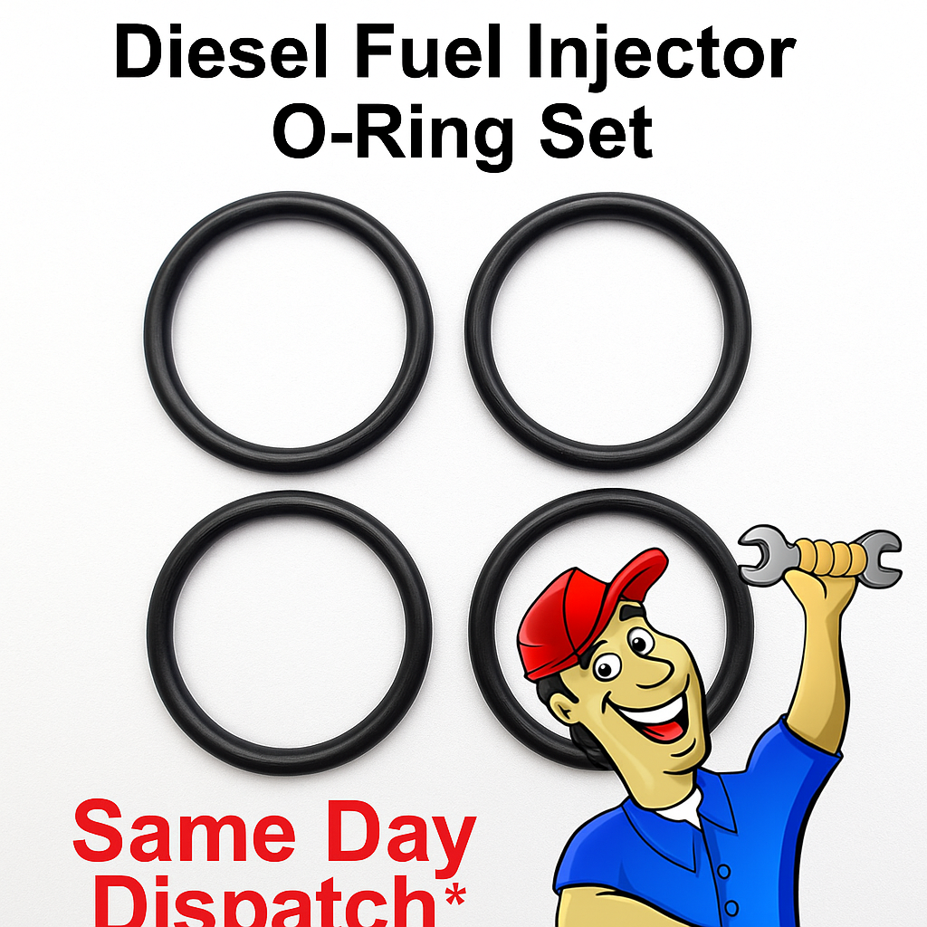 BMW M47 Diesel Fuel Injector Rubber Viton O-Ring Seal Leak Repair set of 4xPcs.0