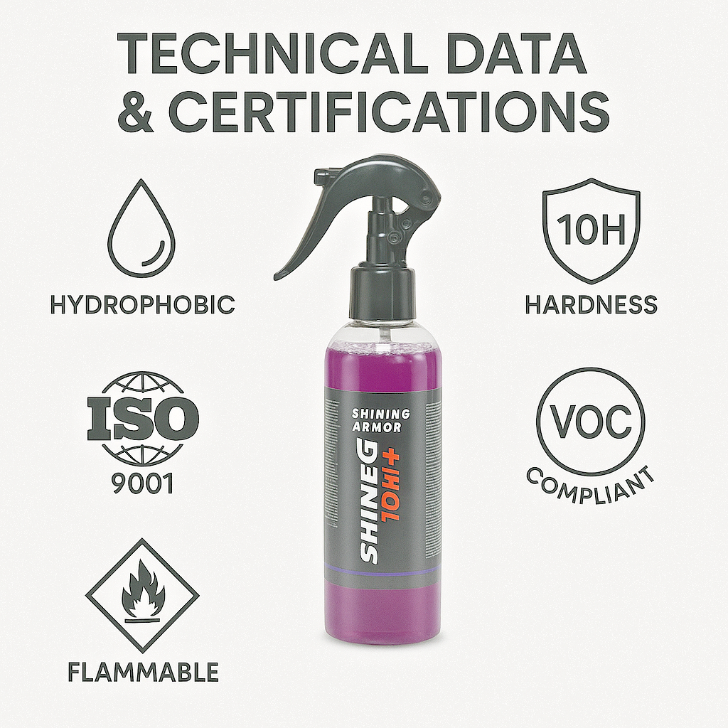 Professional Nano Ceramic Coating Kit 10H Deep Gloss Paint Protection 12M Cover.4