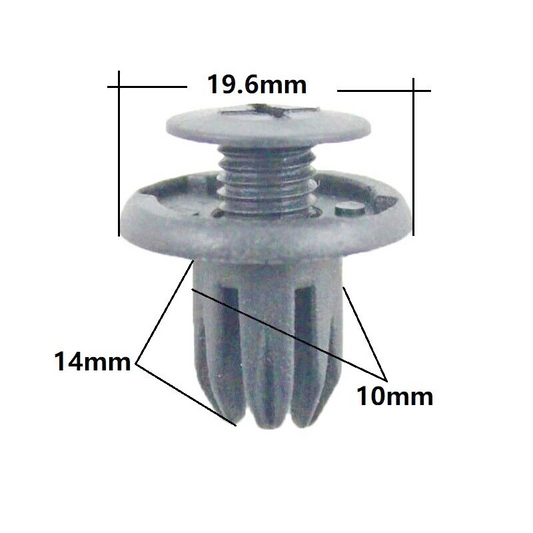 10x BMW MINI INNER WHEEL ARCH LINER FASTENER CLIPS COOPER S R50 R52 R53 R56 R570