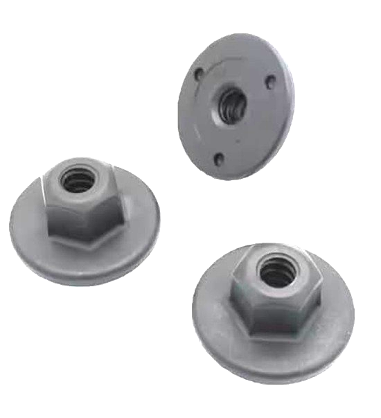 Car Arch Liner Splash Shield 10mm Hex Plastic Flanged Nut Pack of 15 Fastenings.17