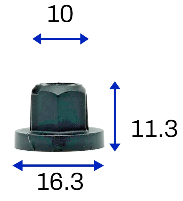 THREADED TRIM & BUMPER FIXING NUT VW AUDI SEAT SKODA PORSCHE x5 Qty OE N910189013