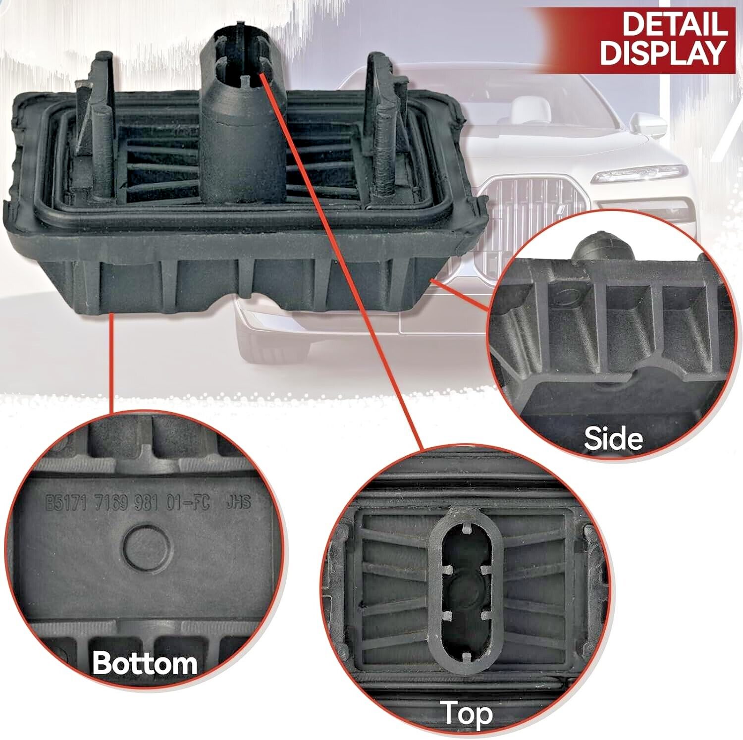 BMW Jack Pad Cover Replacement - Fits 1 3 5 Series E87 E90 F10 X1 F0618