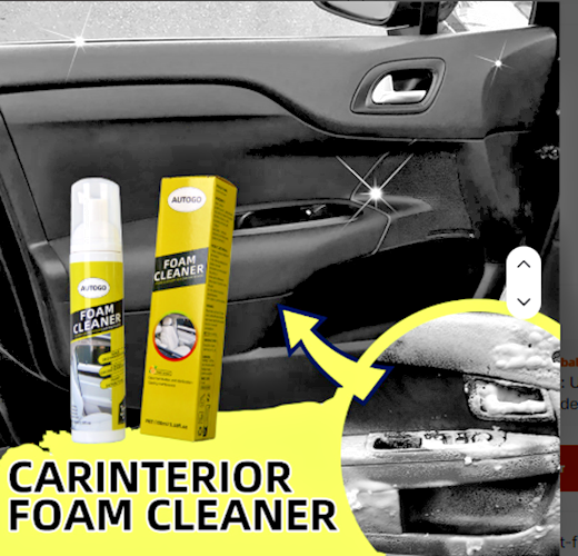 Deep Penetrating Cleaning Foam Spray for Leather & Fabric –  AUTOGO Lemon Fresh6
