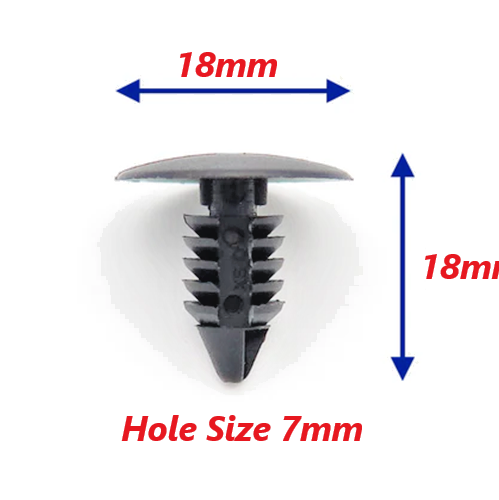 FORD Fir Tree Trim Fastener Clip 7mm 18mm Head 10pcs S-Max B-Max Kuga Ka Galaxy1